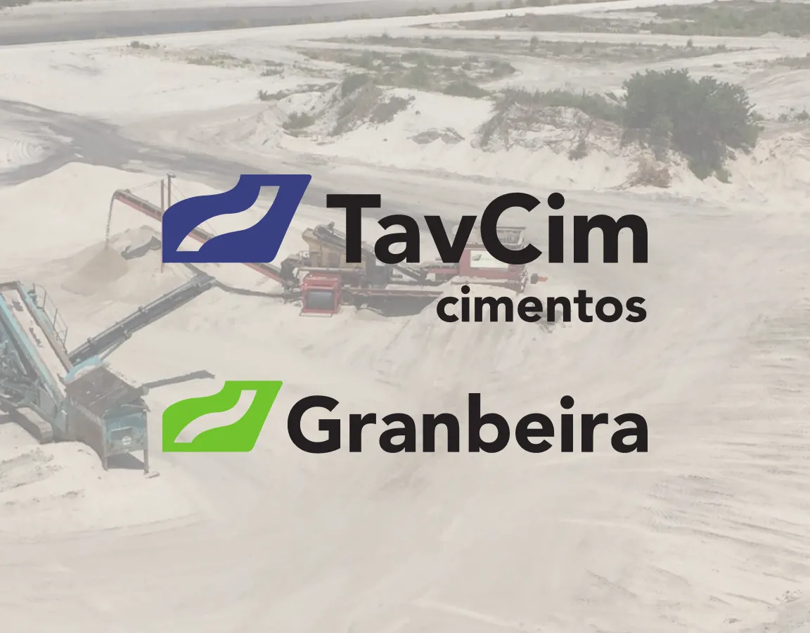 Ano 2021: TavCim cimentos e Granbeira Empresa TavCim cimentos dedicada à comercialização de cimento e Granbeira dedicada à produção e distribuição de agregados ano de 2021
